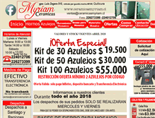 Tablet Screenshot of ceramicasmyriam.cl